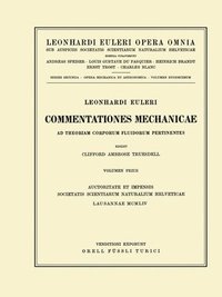 bokomslag Commentationes mechanicae ad theoriam corporum fluidorum pertinentes 1st part