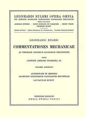 Commentationes mechanicae ad theoriam corporum fluidorum pertinentes 2nd part