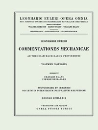bokomslag Commentationes mechanicae ad theoriam machinarum pertinentes 2nd part