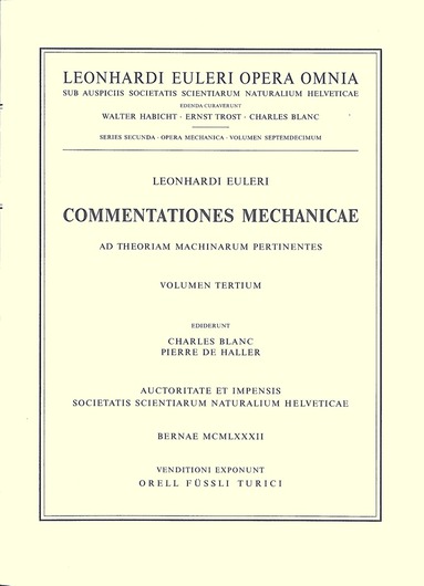 Leonhard Euler, Max Schürer - Commentationes astronomicae ad theoriam perturbationum pertinentes 1st part, Inbunden