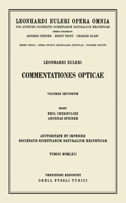 bokomslag Commentationes opticae 2nd part