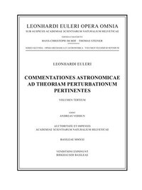 bokomslag Commentationes Astronomicae Ad Theoriam Perturbationum Pertinentes 3Rd Part