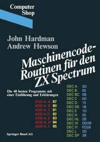 bokomslag Maschinencode  Routinen fr den ZX Spectrum