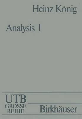 KÖNIG, König - Analysis I, Häftad