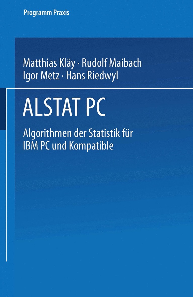 Kläy, Maibach, Metz, Riedwyl, Kläy - ALSTAT PC, Häftad