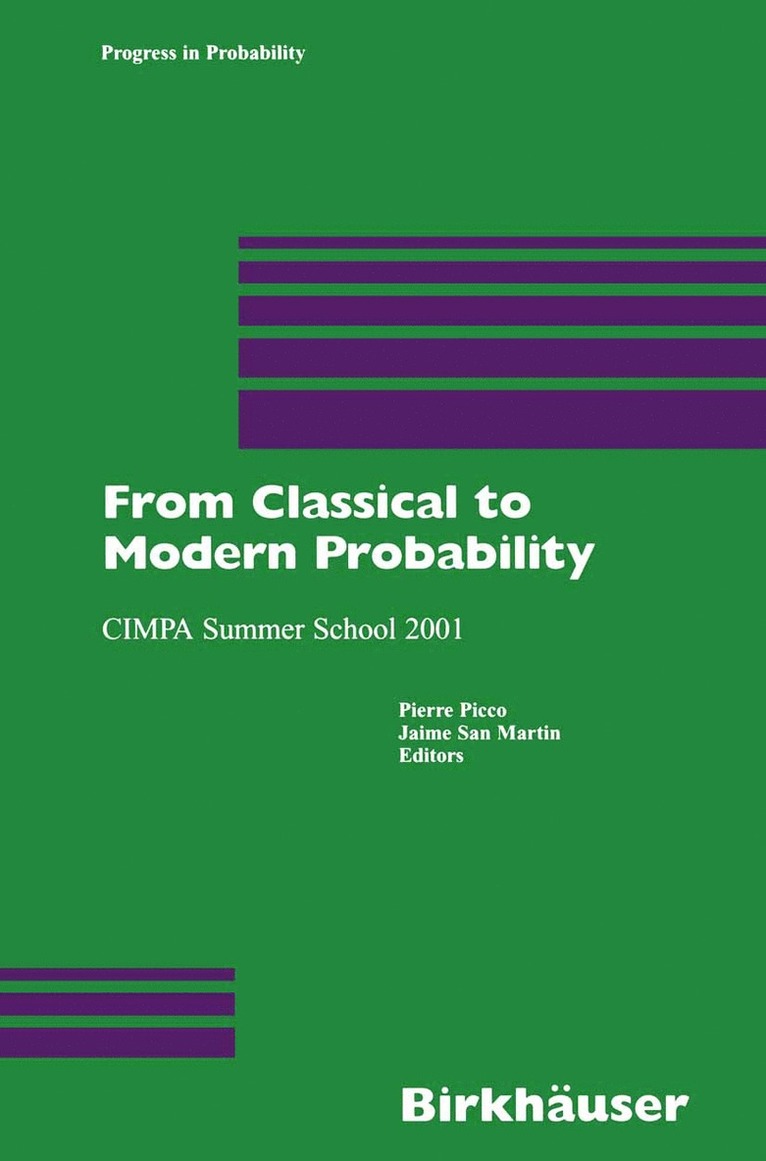 Pierre Picco, Jaime San Martin - From Classical to Modern Probability, Inbunden