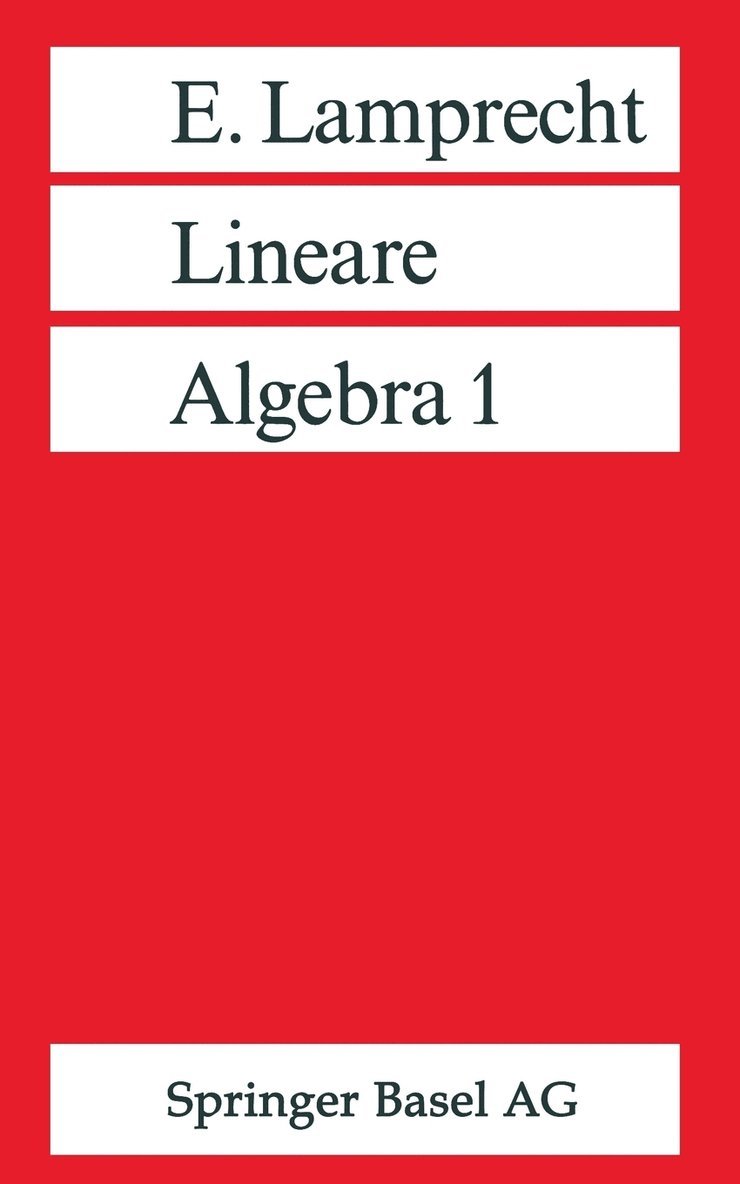 Lineare Algebra 1 1