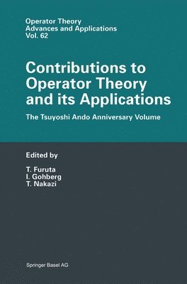 bokomslag Contributions to Operator Theory and Its Applications