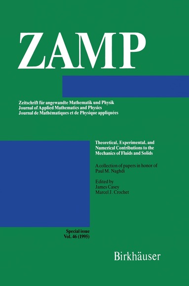 James Casey, Marcel J. Crochet - Theoretical, Experimental, and Numerical Contributions to the Mechanics of Fluids and Solids, Inbunden