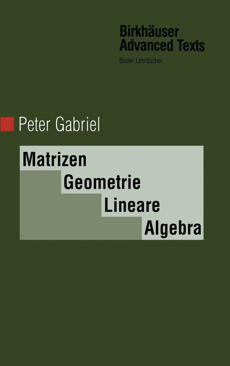 Matrizen, Geometrie, Lineare Algebra 1