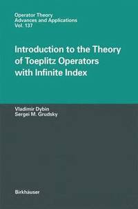 bokomslag Introduction to the Theory of Toeplitz Operators with Infinite Index