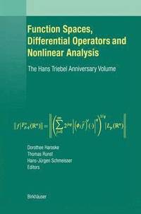 bokomslag Function Spaces, Differential Operators and Nonlinear Analysis