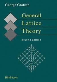 bokomslag General Lattice Theory
