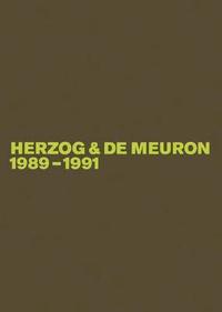 bokomslag Herzog & de Meuron 1989-1991