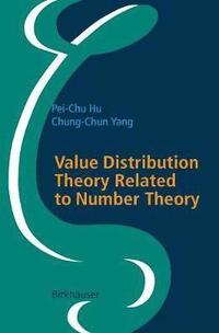 bokomslag Value Distribution Theory Related to Number Theory