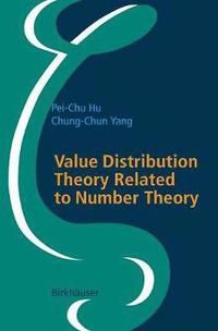 bokomslag Value Distribution Theory Related to Number Theory