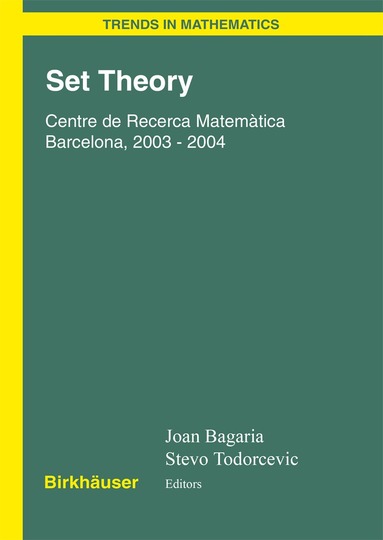 Joan Bagaria, Stevo Todorcevic - Set Theory, Inbunden