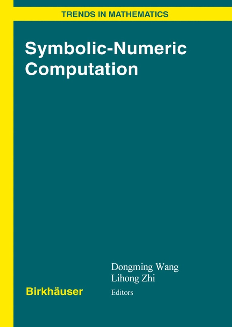 Dongming Wang, Li-Hong Zhi - Symbolic-Numeric Computation, Inbunden