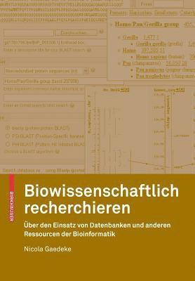 bokomslag Biowissenschaftlich recherchieren