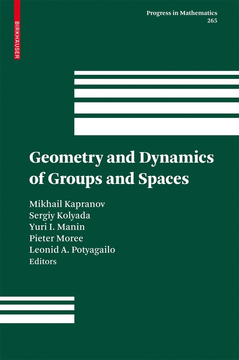 Geometry and Dynamics of Groups and Spaces 1