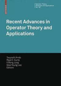 bokomslag Recent Advances in Operator Theory and Applications