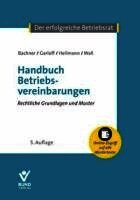 Grégory Garloff, Micha Heilmann, Daniel Wall, Michael Bachner - Handbuch Betriebsvereinbarungen, Häftad