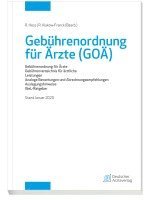 bokomslag Gebührenordnung für Ärzte (GOÄ), Stand Januar 2020