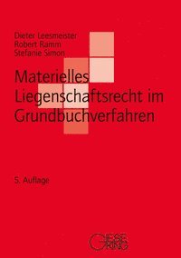 bokomslag Materielles Liegenschaftsrecht im Grundbuchverfahren