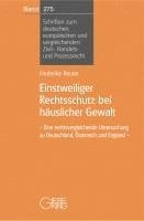 bokomslag Einstweiliger Rechtsschutz bei häuslicher Gewalt