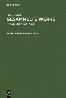 Paul Tillich, Renate Albrecht - Frühe Hauptwerke, Inbunden