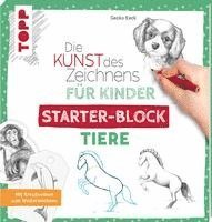 bokomslag Die Kunst des Zeichnens für Kinder Starter-Block - Tiere