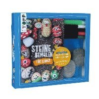 Kreativ-Set Steine bemalen für Kinder (Buch + Material) 1