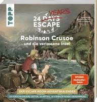 bokomslag 24 DAYS ESCAPE - Der Escape Room Adventskalender: Daniel Defoes Robinson Crusoe und die verlassene Insel
