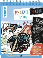 Kratzel-Stickerbuch für Jungs 1