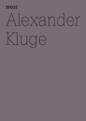 bokomslag Alexander Kluge