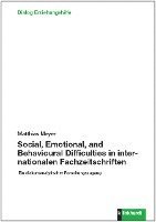 bokomslag Social, Emotional, and Behavioural Difficulties in internationalen Fachzeitschriften