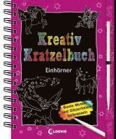 bokomslag Kreativ-Kratzelbuch: Einhörner