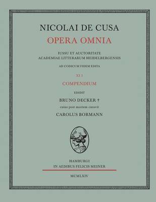 Nicolai de Cusa Opera omnia / Nicolai de Cusa Opera omnia 1