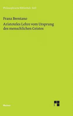 bokomslag Aristoteles Lehre vom Ursprung des menschlichen Geistes