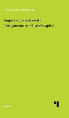 bokomslag Prolegomena zur Historiosophie