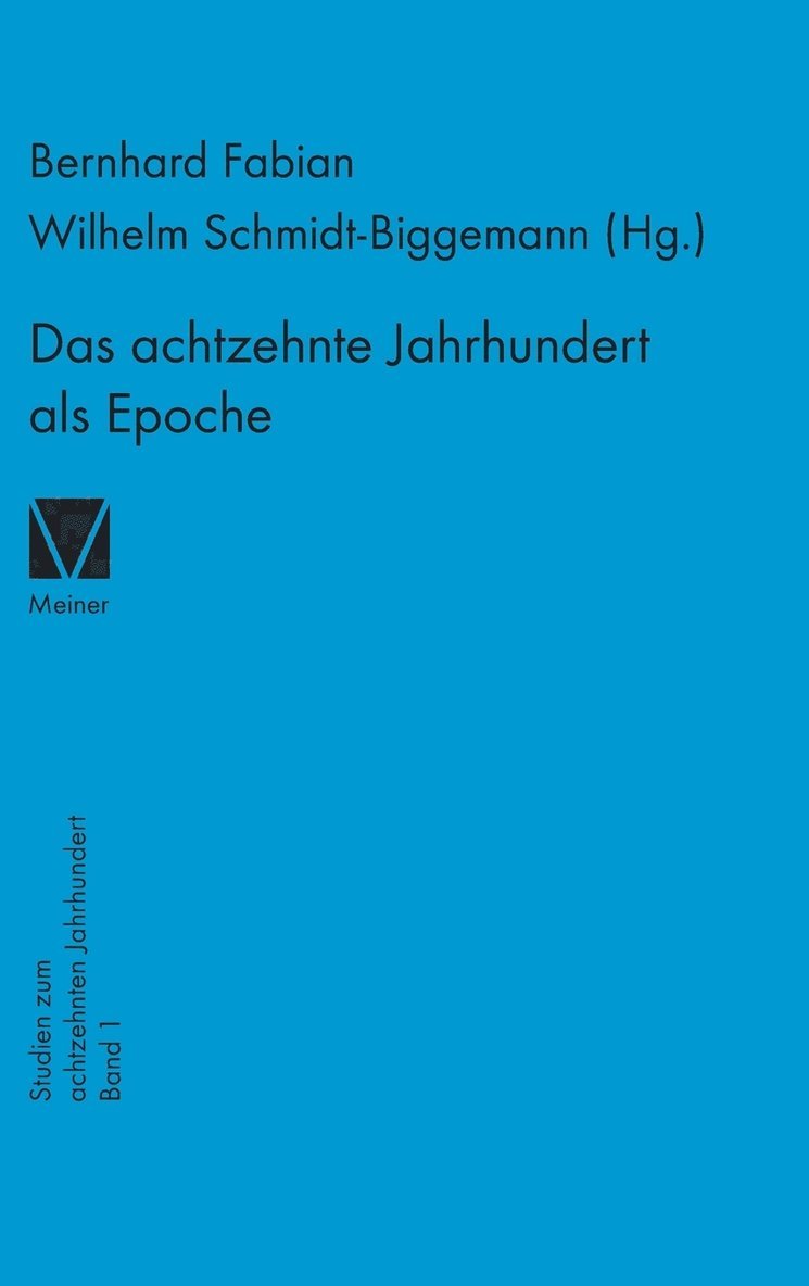 Wilhelm Schmidt-Biggemann, Bernhard Fabian - achtzehnte Jahrhundert als Epoche, Inbunden