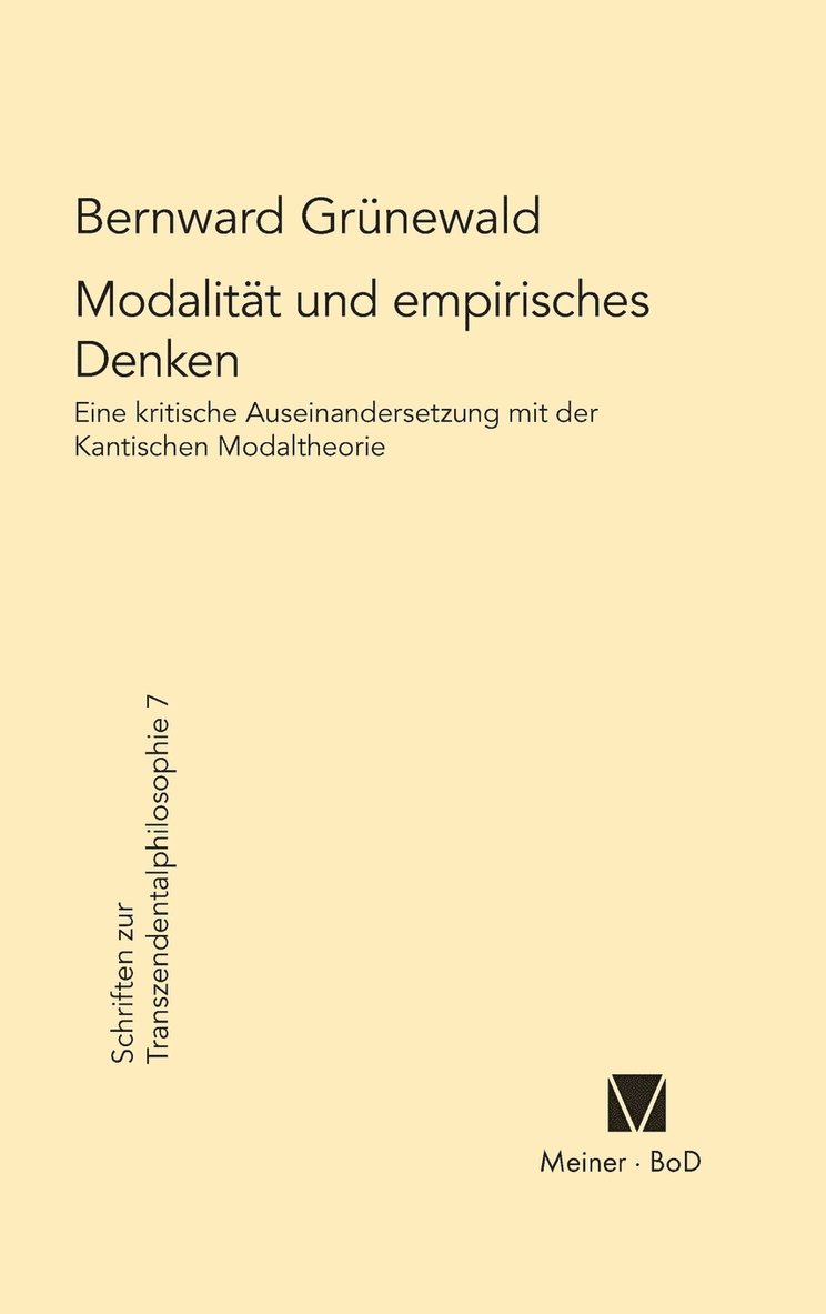 Modalitt und empirisches Denken 1