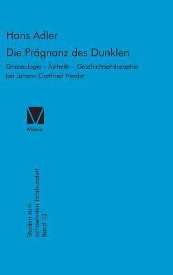 Hans Adler - Prägnanz des Dunklen, Inbunden
