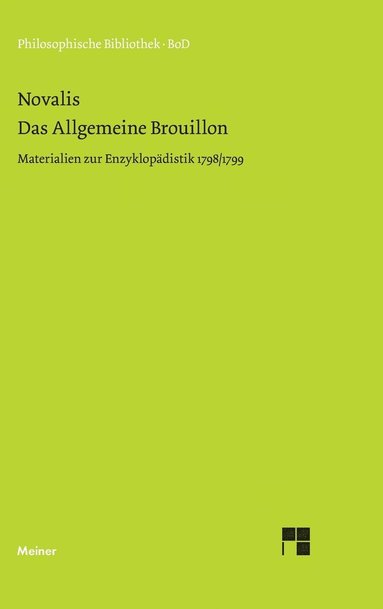 Novalis, Richard Samuel, Gerhard Schulz - allgemeine Brouillon, Inbunden