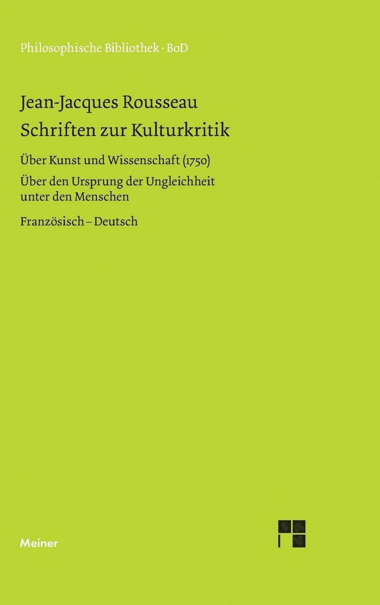 Schriften zur Kulturkritik 1