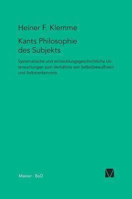 bokomslag Kants Philosophie des Subjekts