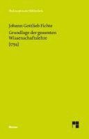 bokomslag Grundlage der gesamten Wissenschaftslehre