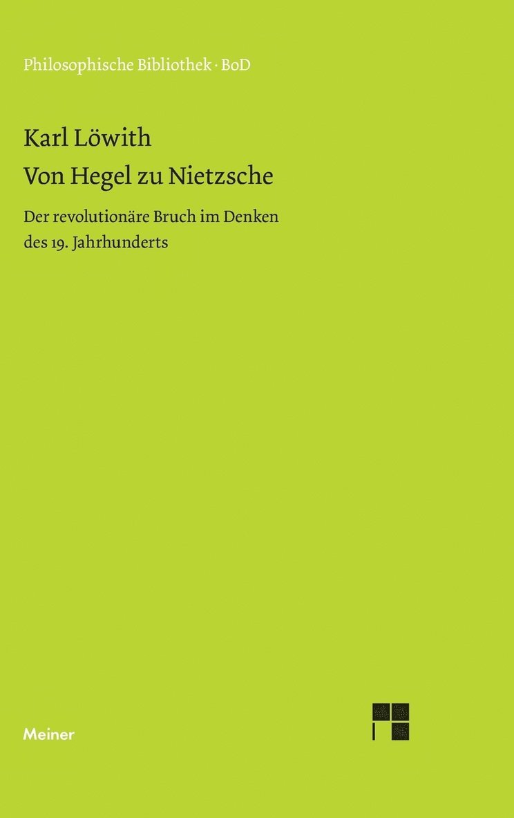 Von Hegel Zu Nietzche 1