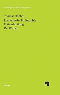 bokomslag Elemente der Philosophie. Erste Abteilung