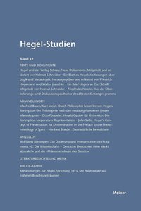 bokomslag Hegel-Studien / Hegel-Studien Band 12 (1977)